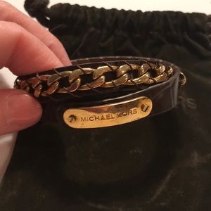 Michael Kors leather bracelet